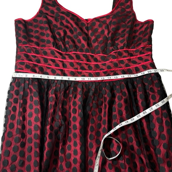NWT Signature by Robbie Bee Sleeveless Dress Polka Dot Overlay Formal Size 22W - Picture 11 of 12